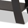 Baxton Studio Herman Modern and Contemporary Dark Brown Finished Wood 1-Drawer Console Table 190-11324-ZORO